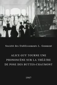 Alice Guy Films a Phonoscne in the Studio at ButtesChaumont Paris