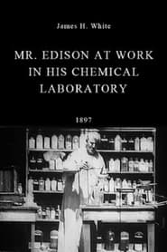 Mr Edison at Work in His Chemical Laboratory' Poster