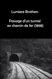 Passage dun tunnel en chemin de fer pris de lavant de la locomotive' Poster