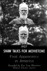 Shaw Talks for Movietone News' Poster