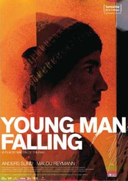 Ung mand falder' Poster