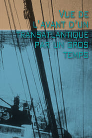 Vue de lavant dun transatlantique par un gros temps' Poster