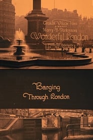 Wonderful London Barging Through London' Poster