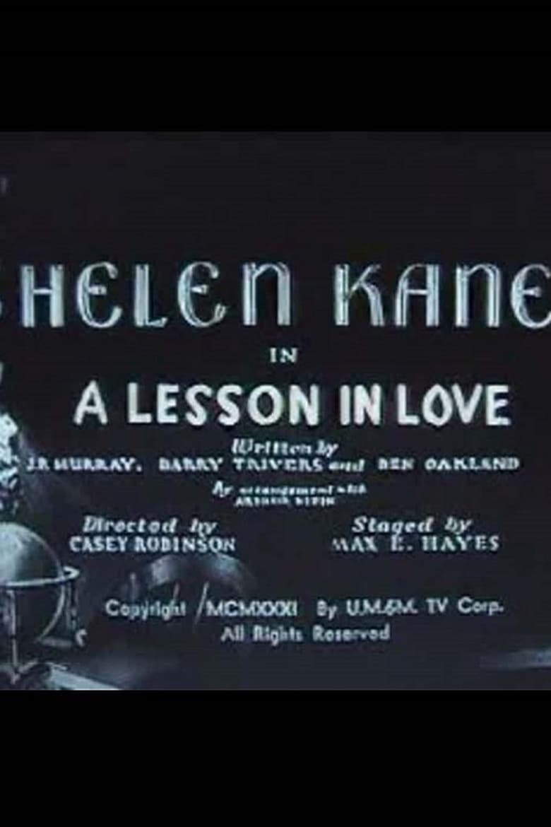 A Lesson in Love Poster