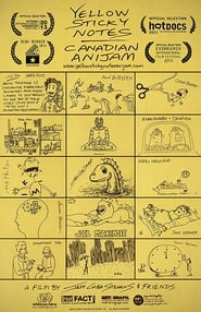 Yellow Sticky Notes Canadian Anijam' Poster