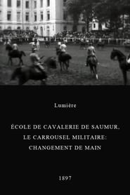 cole de cavalerie de Saumur le carrousel militaire Changement de main' Poster