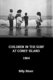 Children in the Surf at Coney Island' Poster