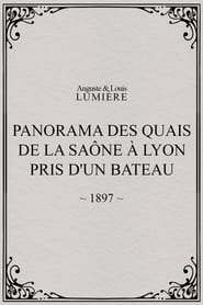 Panorama des quais de la Sane  Lyon pris dun bateau' Poster