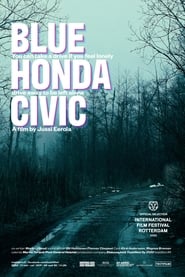Blue Honda Civic' Poster