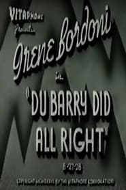 Du Barry Did All Right' Poster