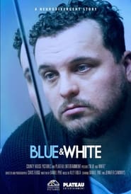 Blue  White' Poster