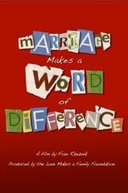 Marriage Makes a Word of Difference' Poster