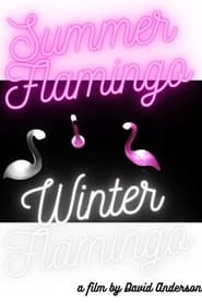 Summer Flamingo Winter Flamingo' Poster