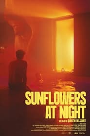 Sunflowers at Night' Poster