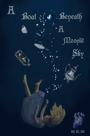 A Boat Beneath a Moonlit Sky' Poster