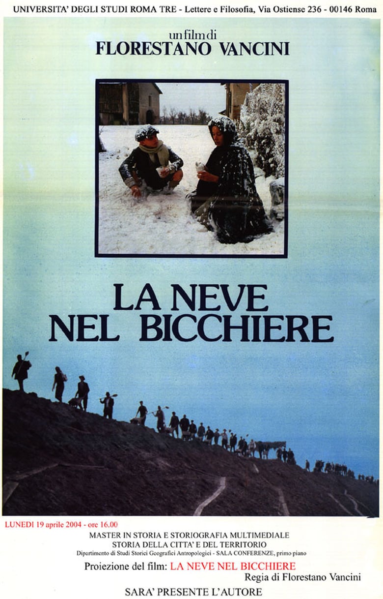La neve nel bicchiere Poster