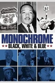 Monochrome Black White and Blue' Poster
