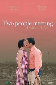 Two People Meeting' Poster