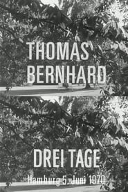 Thomas Bernhard  Drei Tage' Poster