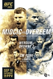 UFC 203 Miocic vs Overeem' Poster