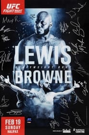 UFC Fight Night Lewis vs Browne' Poster