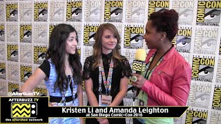 Kristen Li and Amanda Leighton The Powerpuff Girls at San Diego ComicCon 2016