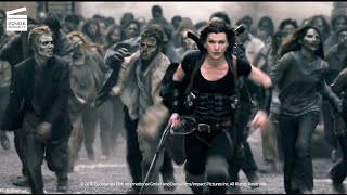 Resident Evil Afterlife Rooftop Zombies Attack HD CLIP