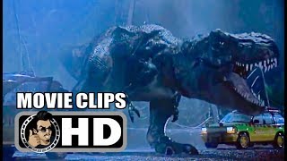 JURASSIC PARK Movie Clips  All T Rex Scenes 1993 Steven Spielberg SciFi Adventure Movie HD