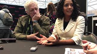 NYCC 2019 Emergence Cast Interview  Clancy Brown and Zabryna Guevara