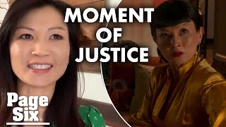 Hollywood star Michelle Krusiec fights back tears over moment of justice  Page Six News