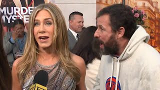 Jennifer Aniston CALLS OUT Adam Sandler at Murder Mystery 2 Premiere Exclusive