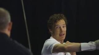National Theatre Live Hamlet  Sword Fight Rehearsal  Benedict Cumberbatch  Kobna HoldbrookSmith
