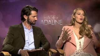 The Age of Adaline Blake Lively  Michiel Huisman Exclusive Interview  ScreenSlam