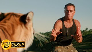 JeanClaude Van Damme Fighting a Tiger on a Desert Island  Welcome to the Jungle 2013