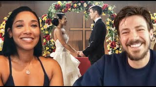 The Flash Watch Grant Gustin ASK Candice Patton if WestAllen Should Renew Their Vows in Season 7