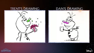 Olaf DrawOff l Once Upon a Snowman l Disney