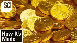 How Chocolate Coins Are Made  How Its Made  Science Channel