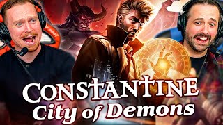 CONSTANTINE CITY OF DEMONS 2018 MOVIE REACTION FIRST TIME WATCHING DC Animated