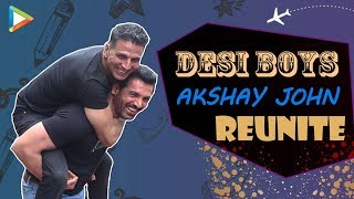 WOW Akshay Kumar  John Abraham The Desi Boyz Reunite  Mission Mangal  Batla House