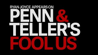 Ryan Joyce behind the scenes filming Penn  Tellers Fool Us