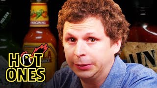 Michael Cera Experiences Mouth Pains While Eating Spicy Wings  Hot Ones