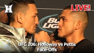 UFC 206 Holloway vs Pettis Ultimate Media Day FaceOffs LIVE  Complete