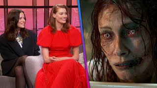 Evil Dead Rise Alyssa Sutherland and Lily Sullivan REVEAL Easter Eggs Exclusive