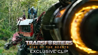 Transformers Rise of the Beasts  Prime Meets Primal Clip 2023 Movie