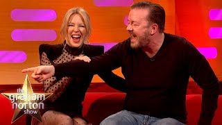 Kylie Minogue Serenades Ricky Gervais In Elizabeth Banks Sexy Boardgame  The Graham Norton Show