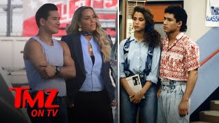 Mario Lopez and Elizabeth Berkley in Character For Saved By The Bell Reboot  TMZ TV