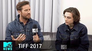 Timothe Chalamet  Armie Hammer on the Sex Scene In Call Me By Your Name  TIFF17  MTV News