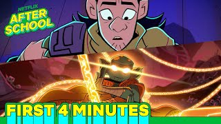 First 4 Minutes Movie Clip  Rise of the Teenage Mutant Ninja Turtles  Netflix After School