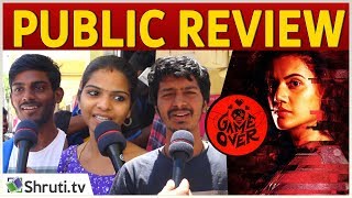 Game Over Public Review  Taapsee Pannu  Game Over Movie Review