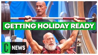 Red One First Look Dwayne Johnson  JK Simmons Prepare for the Holidays